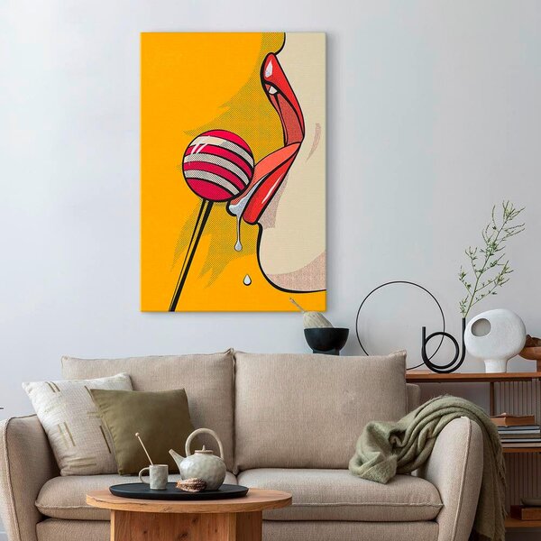 OBRAZ NA PLÁTNE, abstraktné, jedlo a nápoje, ľudia, ženy, 40/60/1.2 cm artgeist - Online Only bytové doplnky, Online Only