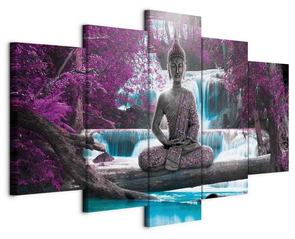 OBRAZ NA PLÁTNE, krajina a príroda, Budha, 100/50/1.2 cm artgeist - Online Only bytové doplnky, Online Only