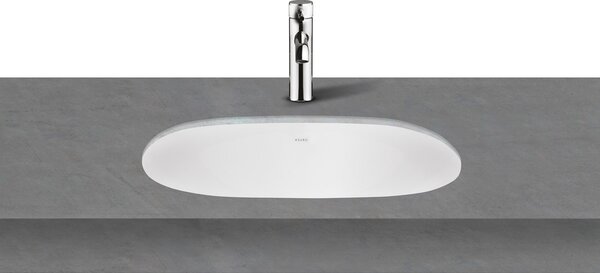 Ksuro 109 umývadlo 49.5x35 cm oválny podpultové umývadlo biela 20014000