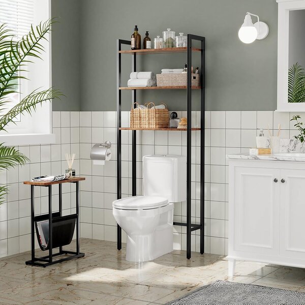 Príručný stolík Vasagle Olmira 45 cm čierny/hnedý