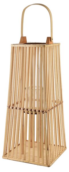 Mondex Prútená lucerna LUCIE prírodná 26,5x57 cm hnedá
