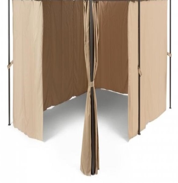 Bočné panely k altánu Topas 4x3m hnědá taupe