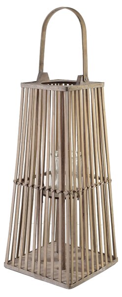 Mondex Prútená lucerna LUCIE Grey 26,5x57 cm