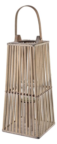 Mondex Prútený lampáš LUCIE Sivý 23x48 cm sivá