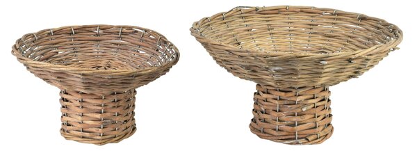 Mondex Prútený podnos GUSTAV 26x14x10 cm hnedý
