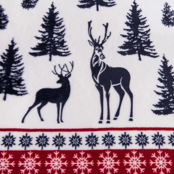 Sada mikroplyšových obliečok TWINKLE CHRISTMAS farebné + plachta mikroplyš SOFT 90x200 cm biela, jednolôžko