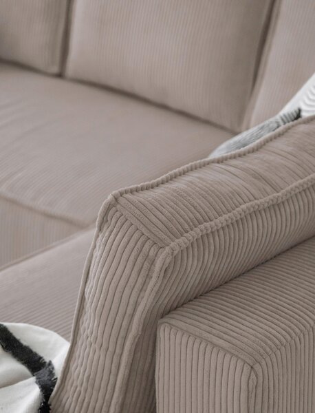 SEDACIA SÚPRAVA, textil, taupe MID.YOU - Sedačky, Online Only