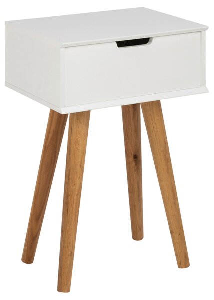 NOČNÝ STOLÍK, biela, farba duba, 40/61,5/30 cm - Online Only spálne, Online Only