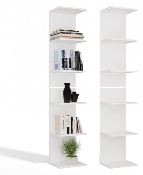 TP Living Regál FRAME 180 cm biely