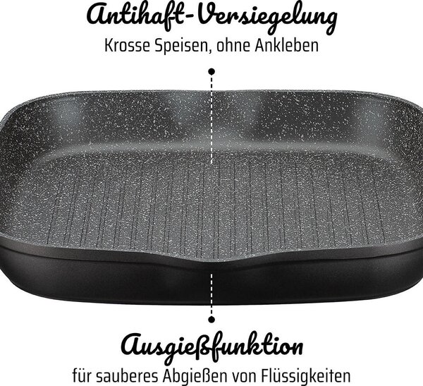 SADA PANVÍC povrch Vitaflon® Quarzit 3-dielne 20+24+28 cm GSW - Online Only bytové doplnky, Online Only