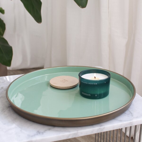 Servírovacia tácka Edge Green Ø 31,5 cm