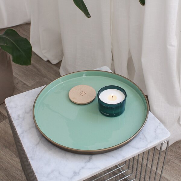 Servírovacia tácka Edge Green Ø 31,5 cm