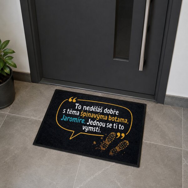 Mercury Flooring , Rohožka To neděláš dobře Jaromíre 40x60 cm, 40x60, čierna