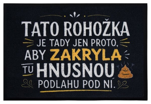 Mercury Flooring , Rohožka Hnusná podlaha 40x60 cm, 40x60, čierna