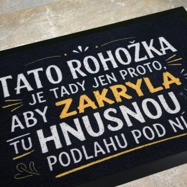 Mercury Flooring , Rohožka Hnusná podlaha 40x60 cm, 40x60, čierna