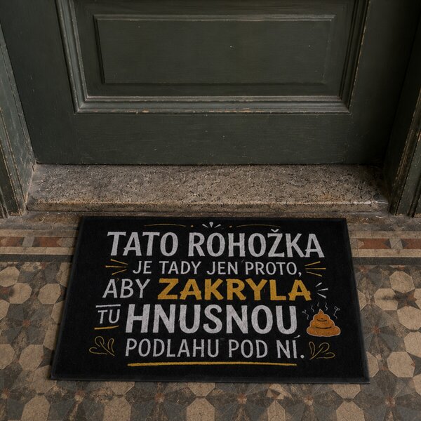 Mercury Flooring , Rohožka Hnusná podlaha 40x60 cm, 40x60, čierna