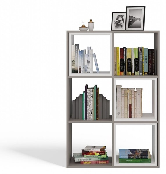 TP Living Regál Malax 110 cm šedý