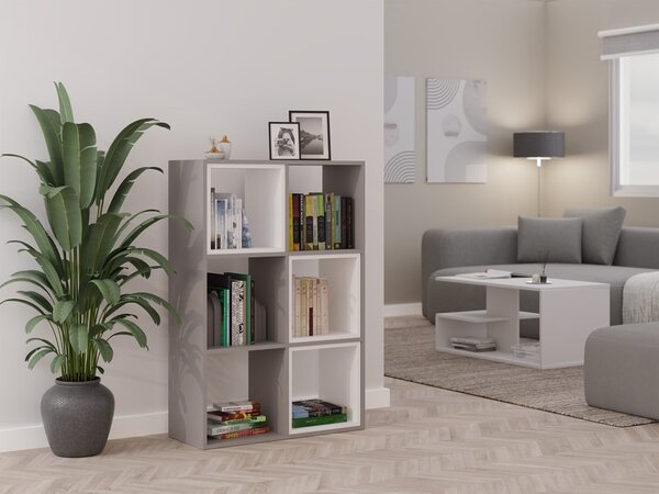 TP Living Regál Malax 110 cm šedý