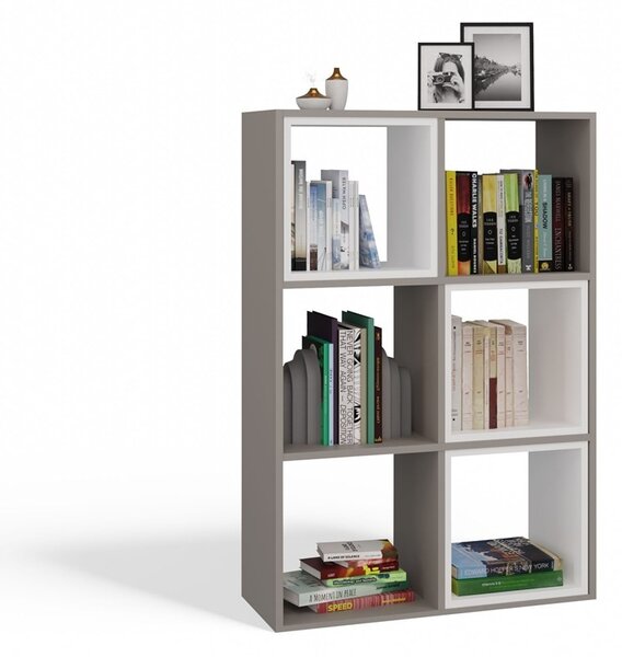TP Living Regál Malax 110 cm šedý