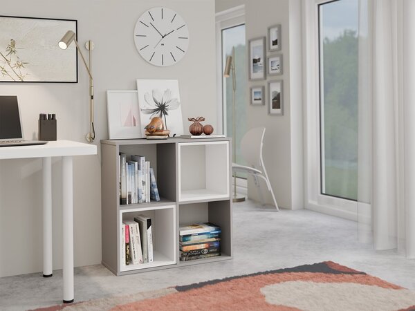 TP Living Regál Malax 2x2 šedý