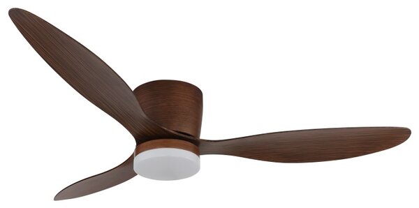 GLOBO 03666H ARMANDO stropný ventilátor so svetlom D1315mm LED 20W 2460/1450lm 3000-6500K hnedá, časovač, diaľkový ovládač