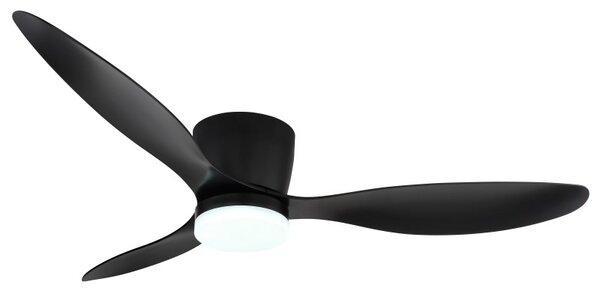 GLOBO 03666S ARMANDO stropný ventilátor so svetlom D1315mm LED 20W 2460/1450lm 3000-6500K čierna, časovač, diaľkový ovládač
