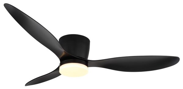 GLOBO 03666S ARMANDO stropný ventilátor so svetlom D1315mm LED 20W 2460/1450lm 3000-6500K čierna, časovač, diaľkový ovládač