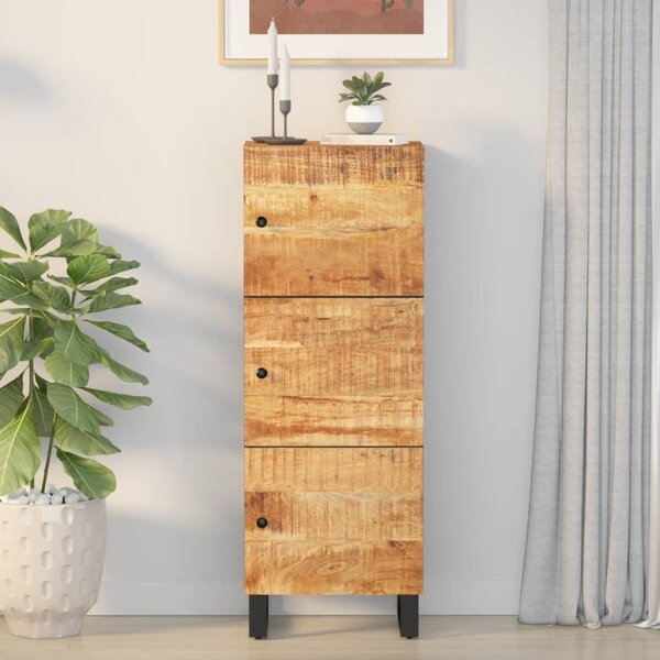 Komoda s 3 dvierkami 40x33x110 cm masívny mangovník a železo