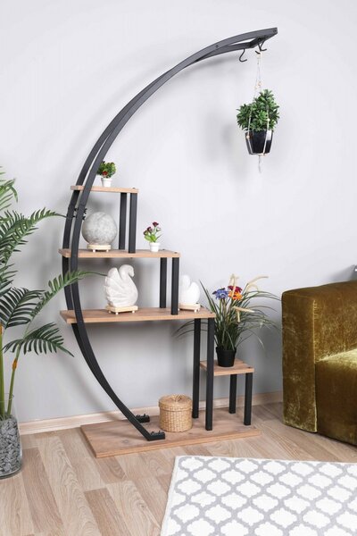 Hanah Home Regál Plant čierny