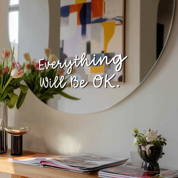 Nálepka na zrkadlo S17 – Everything Will Be OK