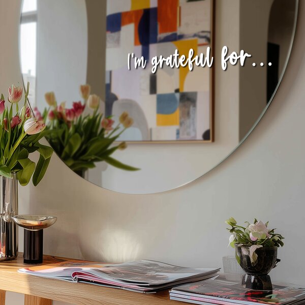 Nálepka na zrkadlo S29 – I’m grateful for