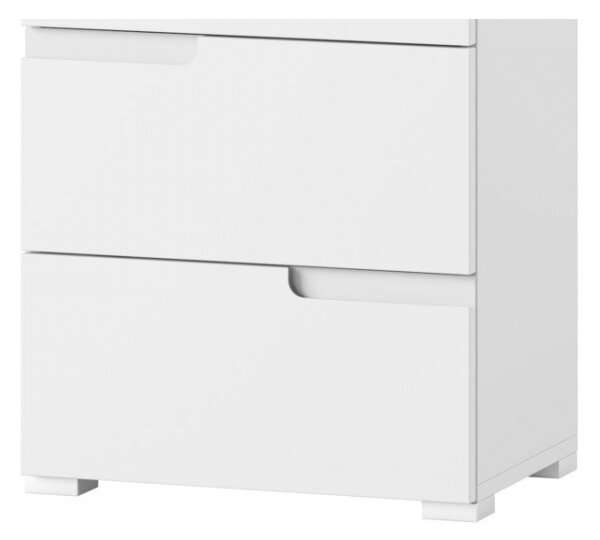 Szynaka Regál SELENE 11 145 cm biely lesk/mat