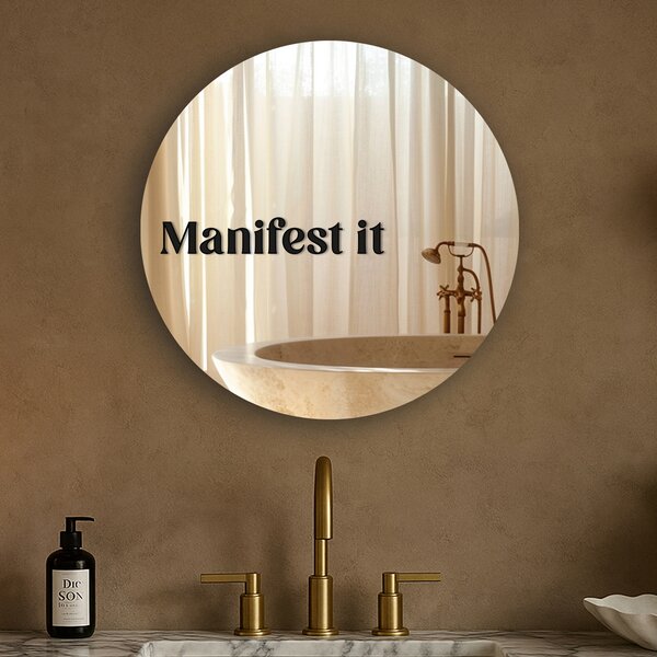Nálepka na zrkadlo S4 – Manifest it