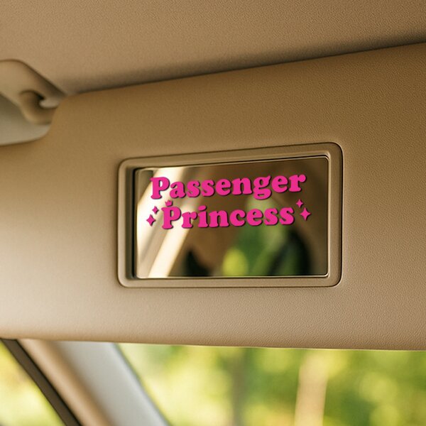 Nálepka na zrkadlo S40 – Passenger princess