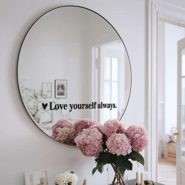Nálepka na zrkadlo S36 – Love yourself always