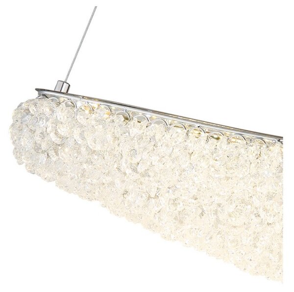 Závesné svietidlo LED 2700–6000K chrómová IP20 GLOBO lighting KRISTALLA 68524-40