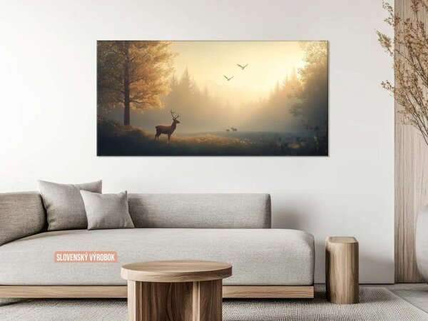 Karlsdesign.sk - Obraz na stenu | Lesná harmónia rána - 20x40