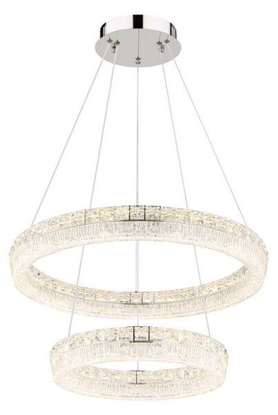 Závesné svietidlo LED 2700–6000K chrómová IP20 GLOBO lighting LAUREL 67387-60