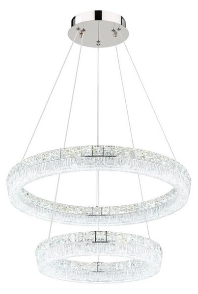 Závesné svietidlo LED 2700–6000K chrómová IP20 GLOBO lighting LAUREL 67387-60