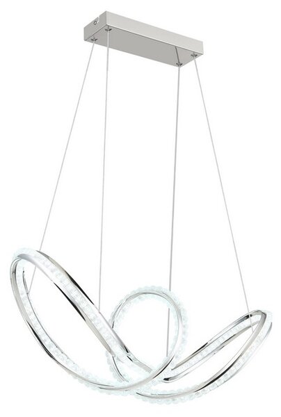 Závesné svietidlo LED 2700–6000K chrómová IP20 GLOBO lighting EVANGELINE 67440H časovač