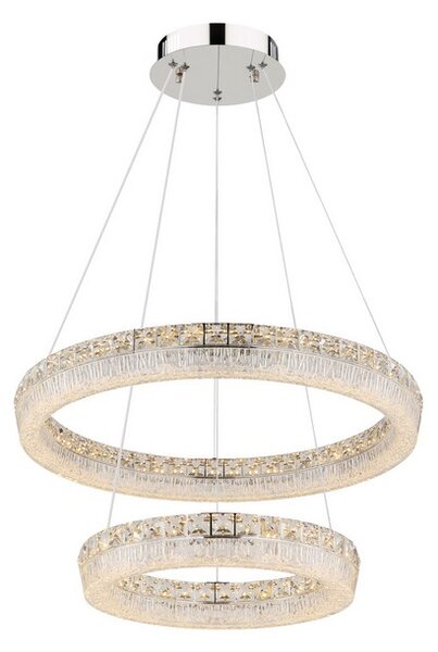 Závesné svietidlo LED 2700–6000K chrómová IP20 GLOBO lighting LAUREL 67387-60