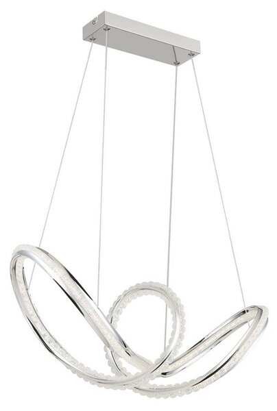 Závesné svietidlo LED 2700–6000K chrómová IP20 GLOBO lighting EVANGELINE 67440H časovač