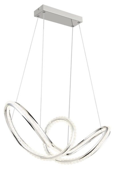 Závesné svietidlo LED 2700–6000K chrómová IP20 GLOBO lighting EVANGELINE 67440H časovač