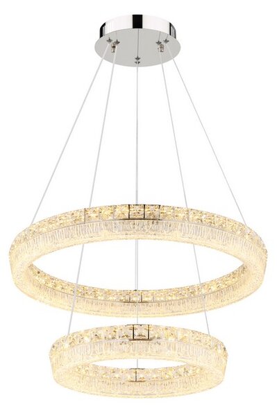 Závesné svietidlo LED 2700–6000K chrómová IP20 GLOBO lighting LAUREL 67387-60