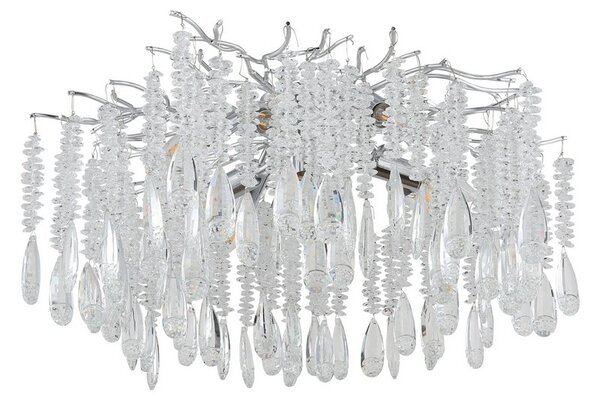 Stropné svietidlo 8x E14 strieborná, priehľadná IP20 GLOBO lighting KINGA 64141D