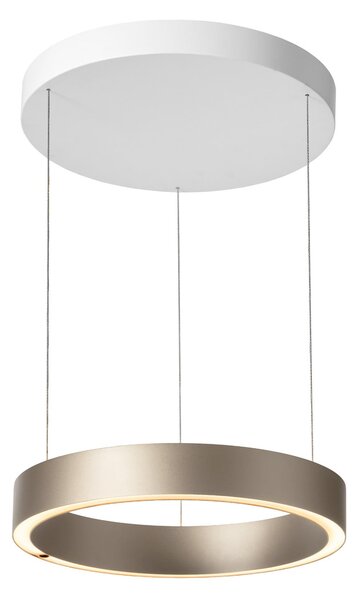 Závesné svietidlá LOOM DESIGN, Velora, stmievateľné, Béžová, Obývacia izba, Hliník, Moderný
