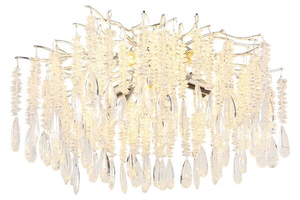 Stropné svietidlo 8x E14 strieborná, priehľadná IP20 GLOBO lighting KINGA 64141D