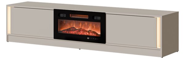 Mirjan24 TV skrinka s krbom Arinka + LED, Farby: kašmír 5903211538063
