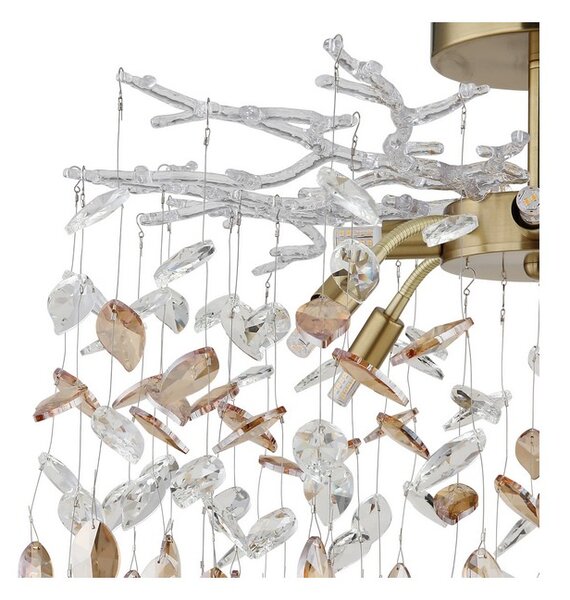 Stropné svietidlo 8x G9 zlatá, jantárová IP20 GLOBO lighting DANNA 64132-8D