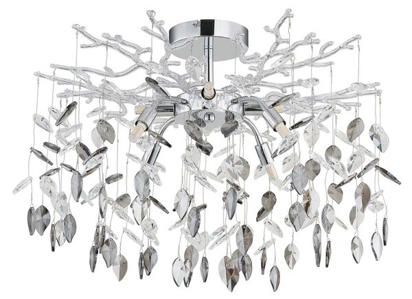 Stropné svietidlo 8x G9 Chrómová, dymová IP20 GLOBO lighting DANNA 64133-8D